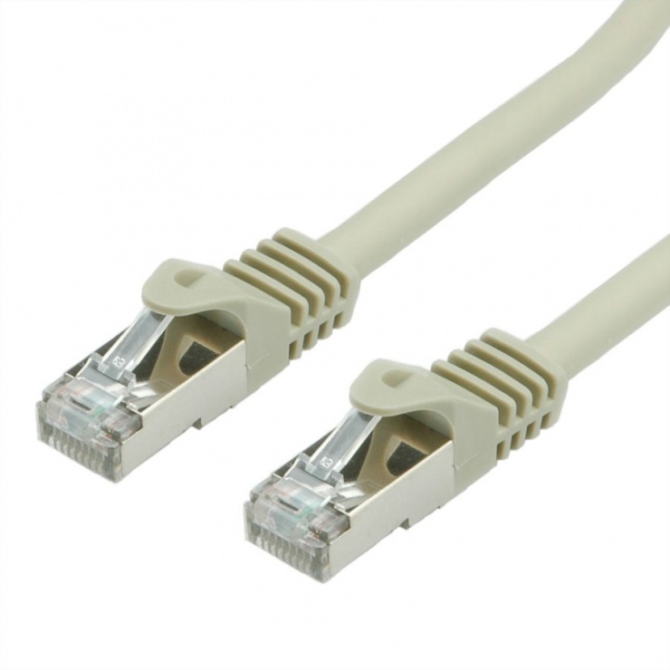Imagine Cablu retea SFTP (Cat.7) cu mufe RJ45 (500 MHz) Gri 5m, Value 21.99.0855